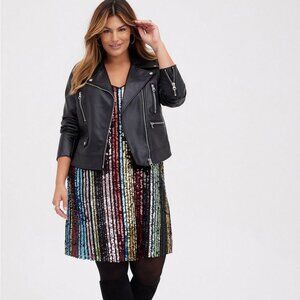 Torrid Rainbow Sequin Mini Dress Size 5